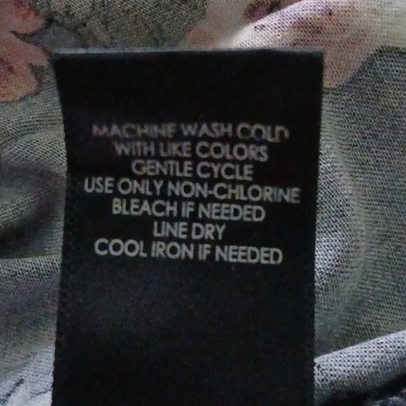 Torrid Black Floral Challis Button Down Trapeze Midi Dress - Picture 15 of 15